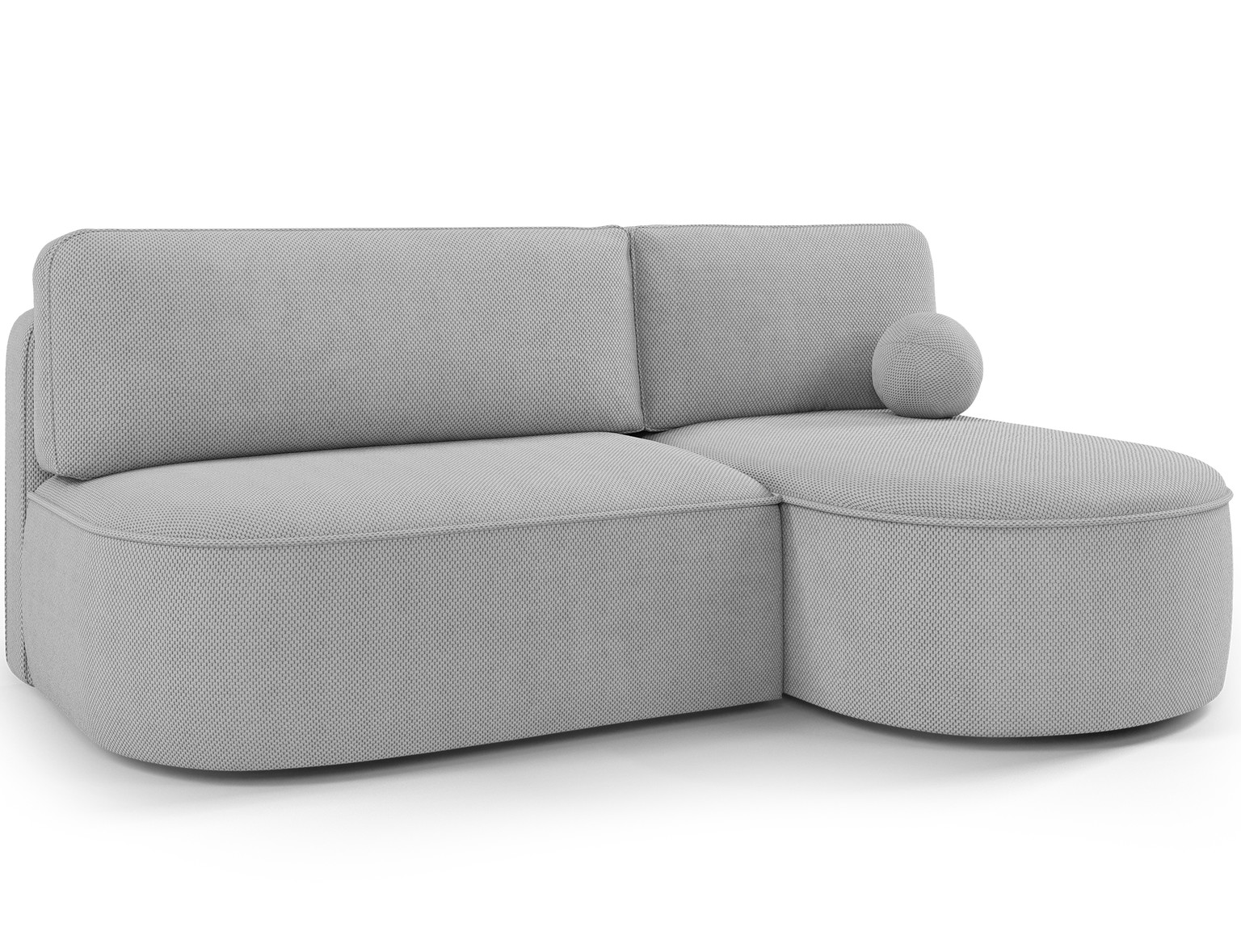 Kampinė sofa - lova Livosa Calmora 04, pilka sp., dešininė, 144 x 220 cm x 93 cm - 3