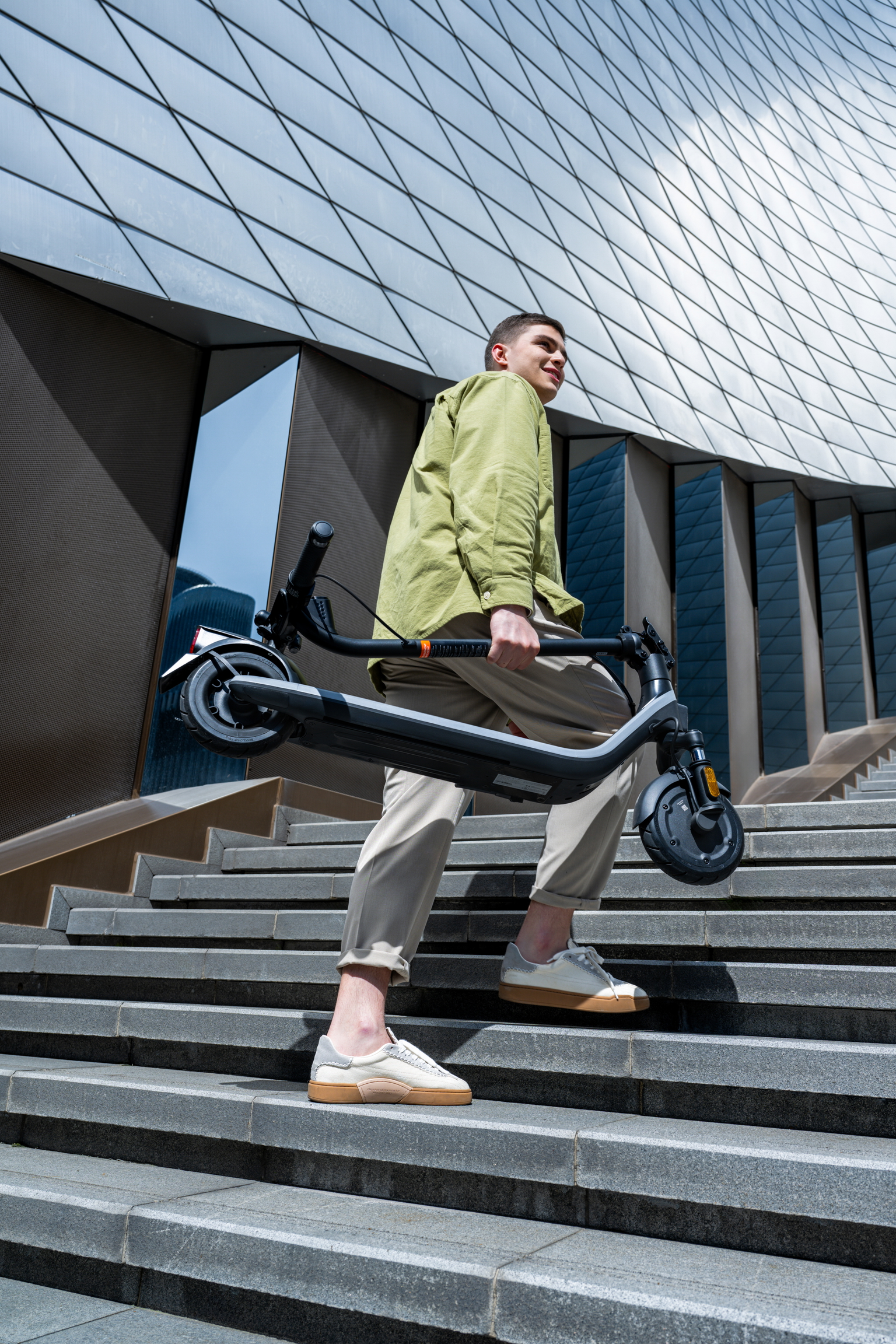 Elektrinis paspirtukas Segway E2 E II, juoda/pilka - 7