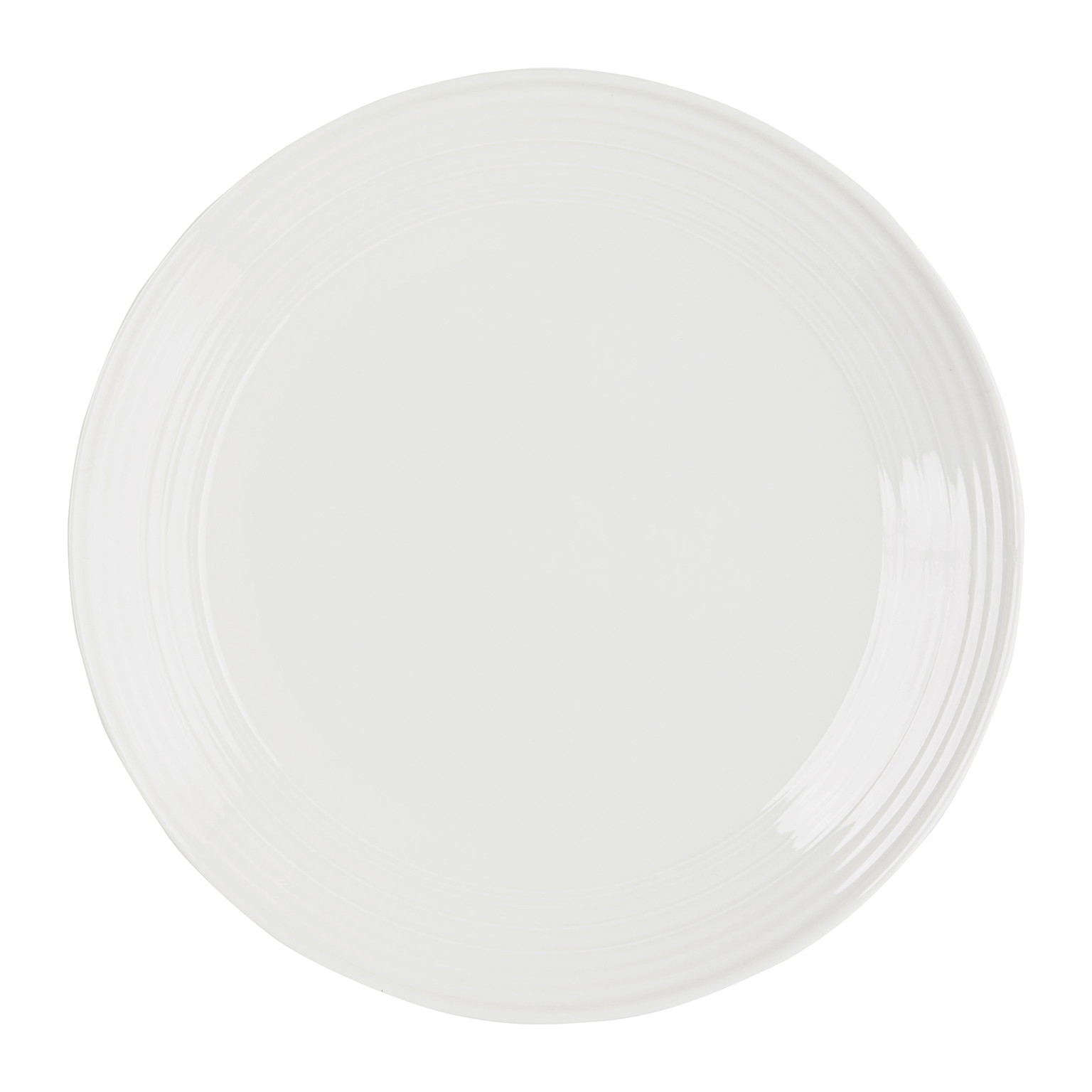 Porcelianinė pietų lėkštė AMBITION LINEA, baltos sp., 27 cm