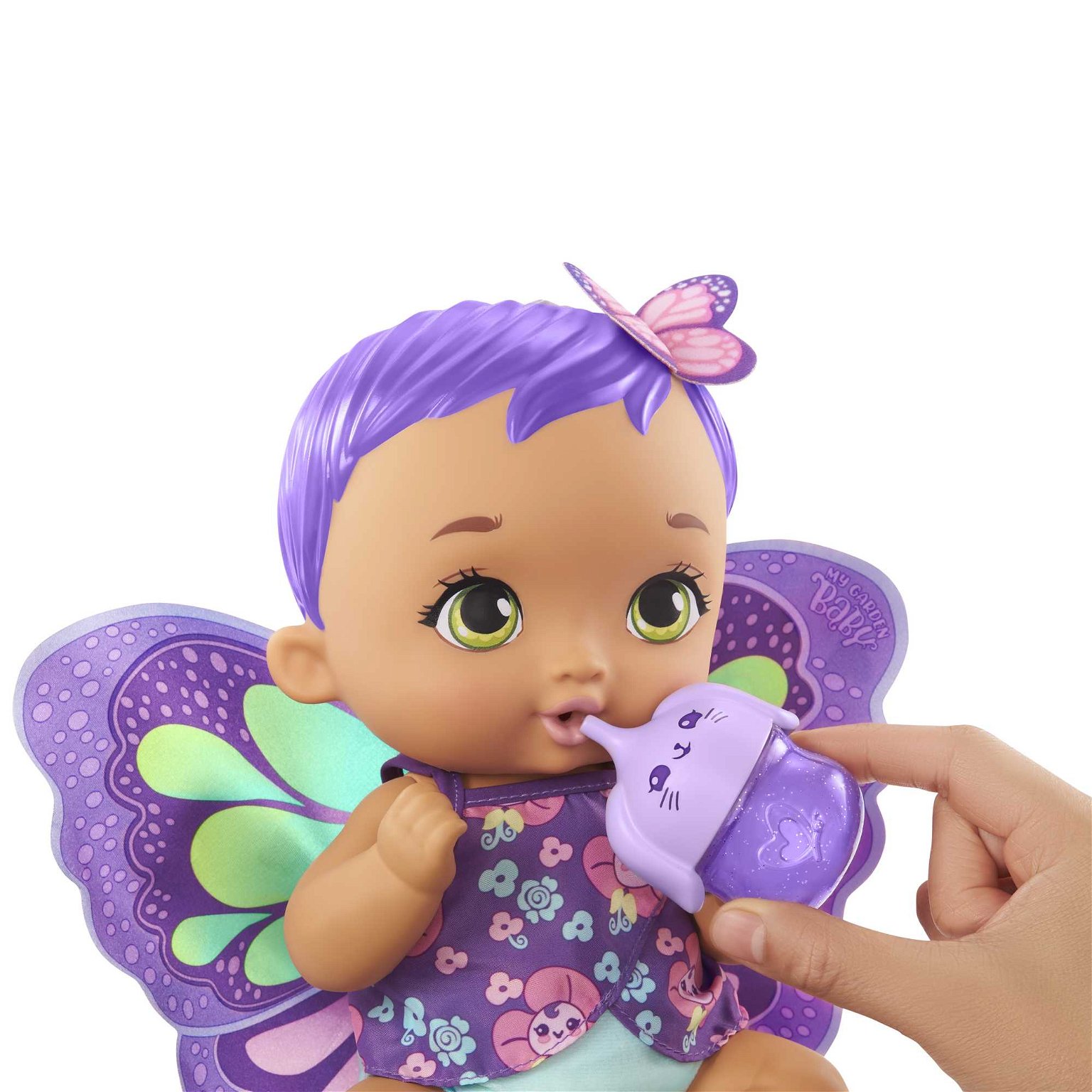 Lėlė - kūdikis My Garden Baby mažylis drugelis, violetinis - 3