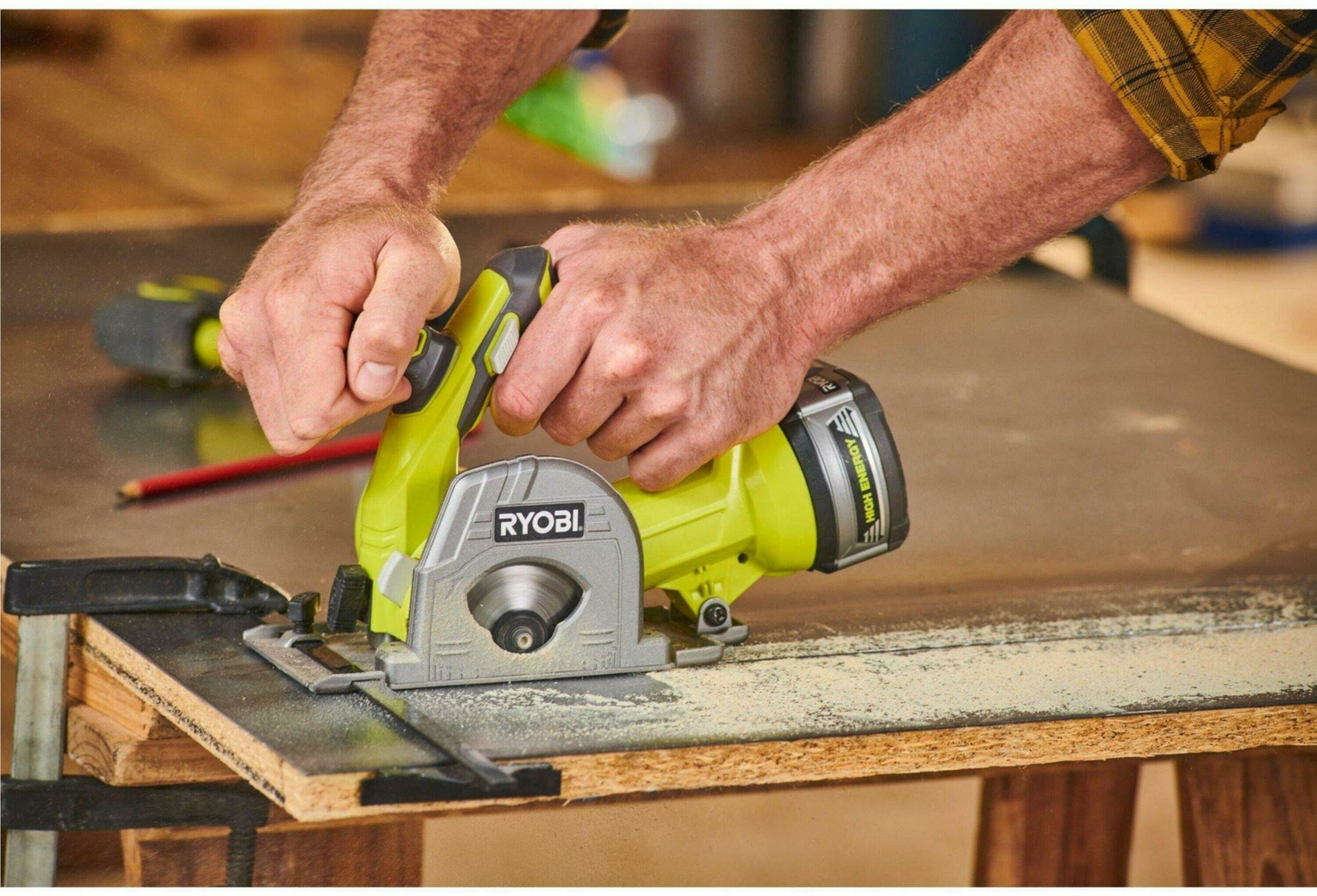 Diskinis pjūklas RYOBI R18MMS-0; 18 V (be akum. ir krov.) - 3