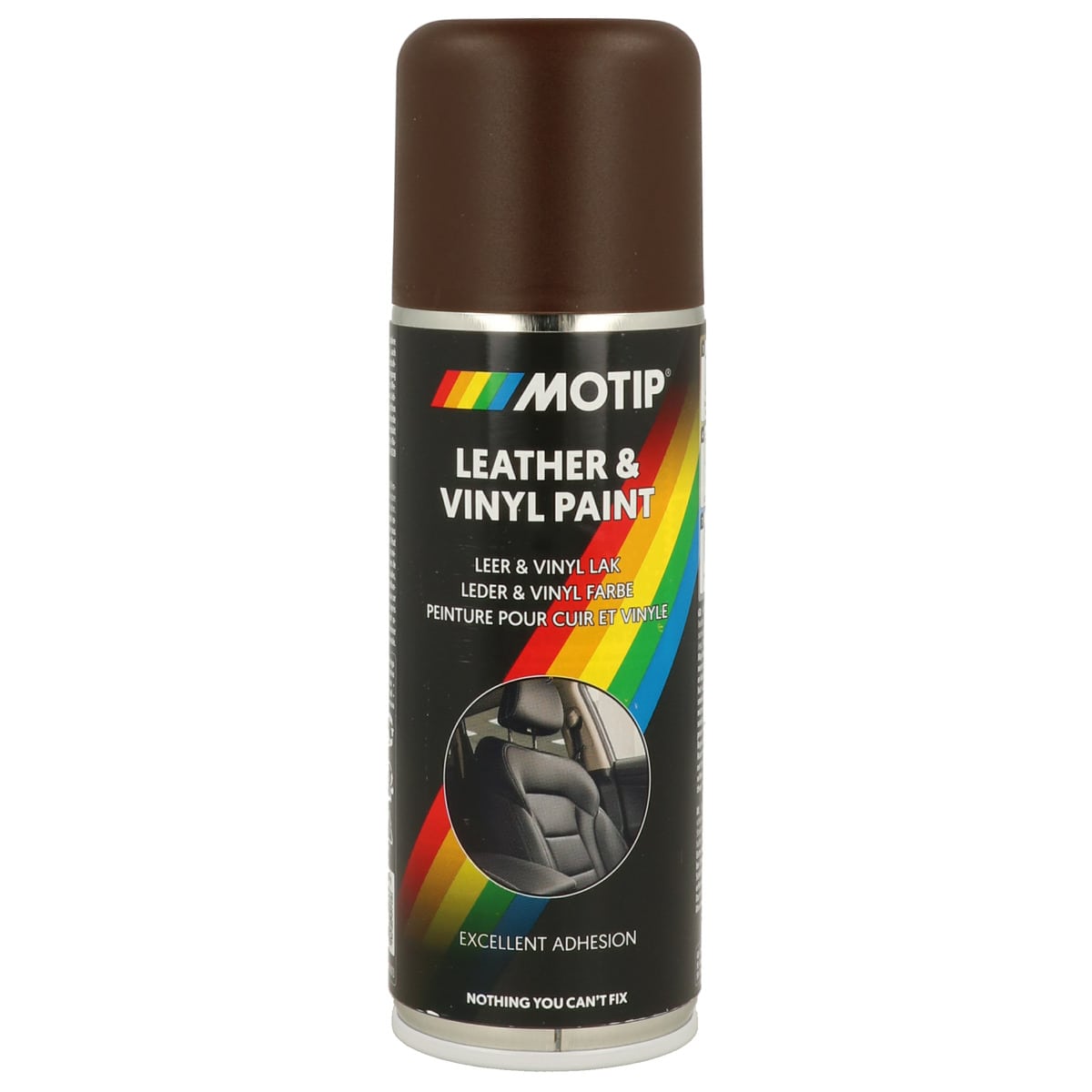 Odos dažai MOTIP, odiniams ir viniliniams paviršiams, RAL8017, šokolado rudos sp., 200 ml-0
