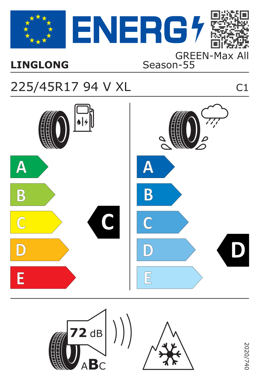 Ling Long GREEN-Max All Season 225/45 R17 94 V-1