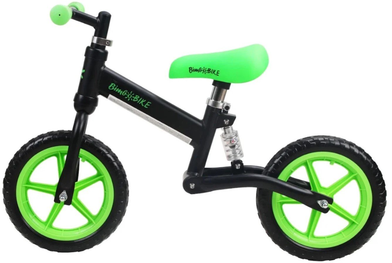 Vaikiškas dviratis BIMBO, 73 x 17,5 x 32 cm, juodos/žalios sp.