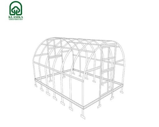 Šiltnamis Klasika Arkinis 18m2, 4mm danga - 2