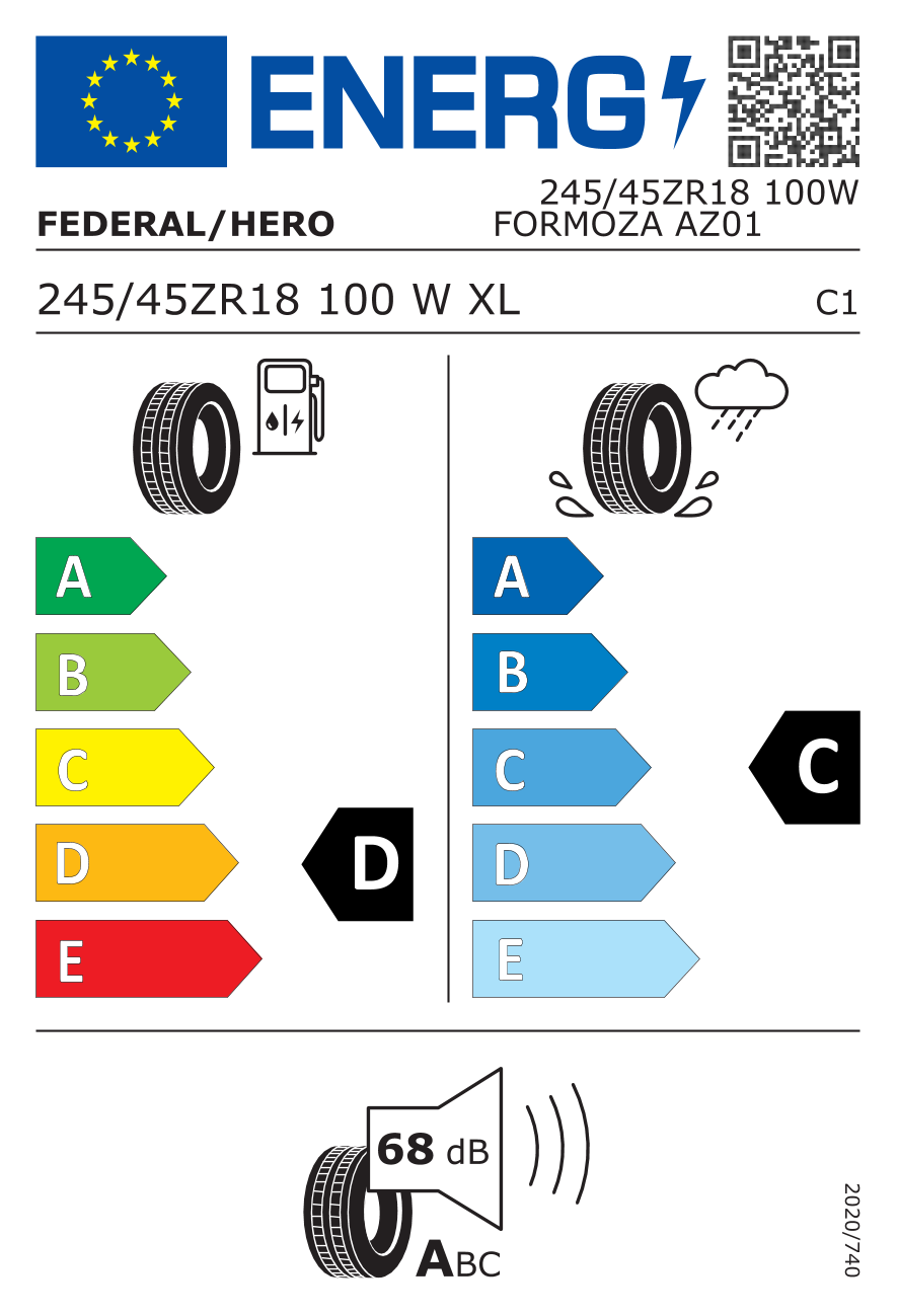 Federal Formoza AZ01 245/45 R18 100 W-1