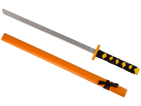 Medinis riterio kardas, oranžinis, 73 cm - 2