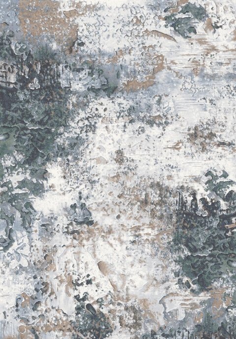 Kilimas ARGENTUM, apvalus Ø 120 cm, pilkas, rudas, baltas