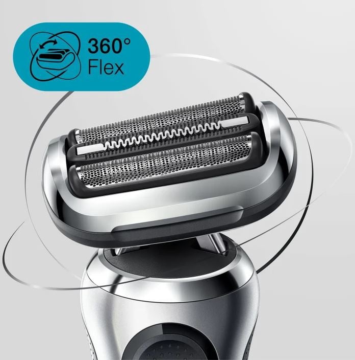 Barzdaskutė Braun Series 7 71-S7200cc, li-ion, sidabro/juoda - 6
