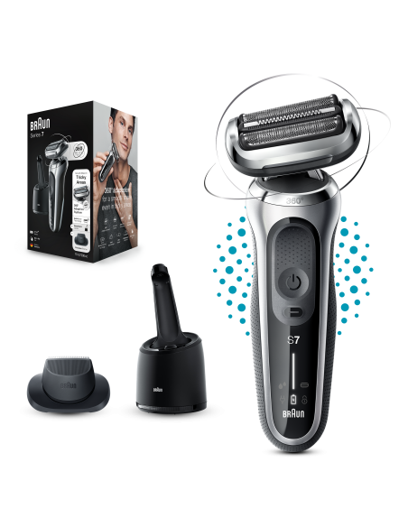 Barzdaskutė Braun Series 7 71-S7200cc, li-ion, sidabro/juoda - 3