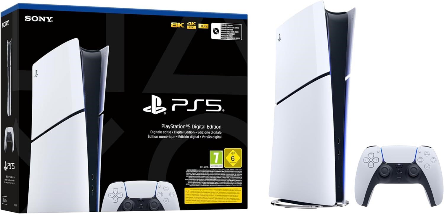 Žaidimų konsolė Sony PlayStation 5 Digital Slim Edition 1TB SSD Wi
