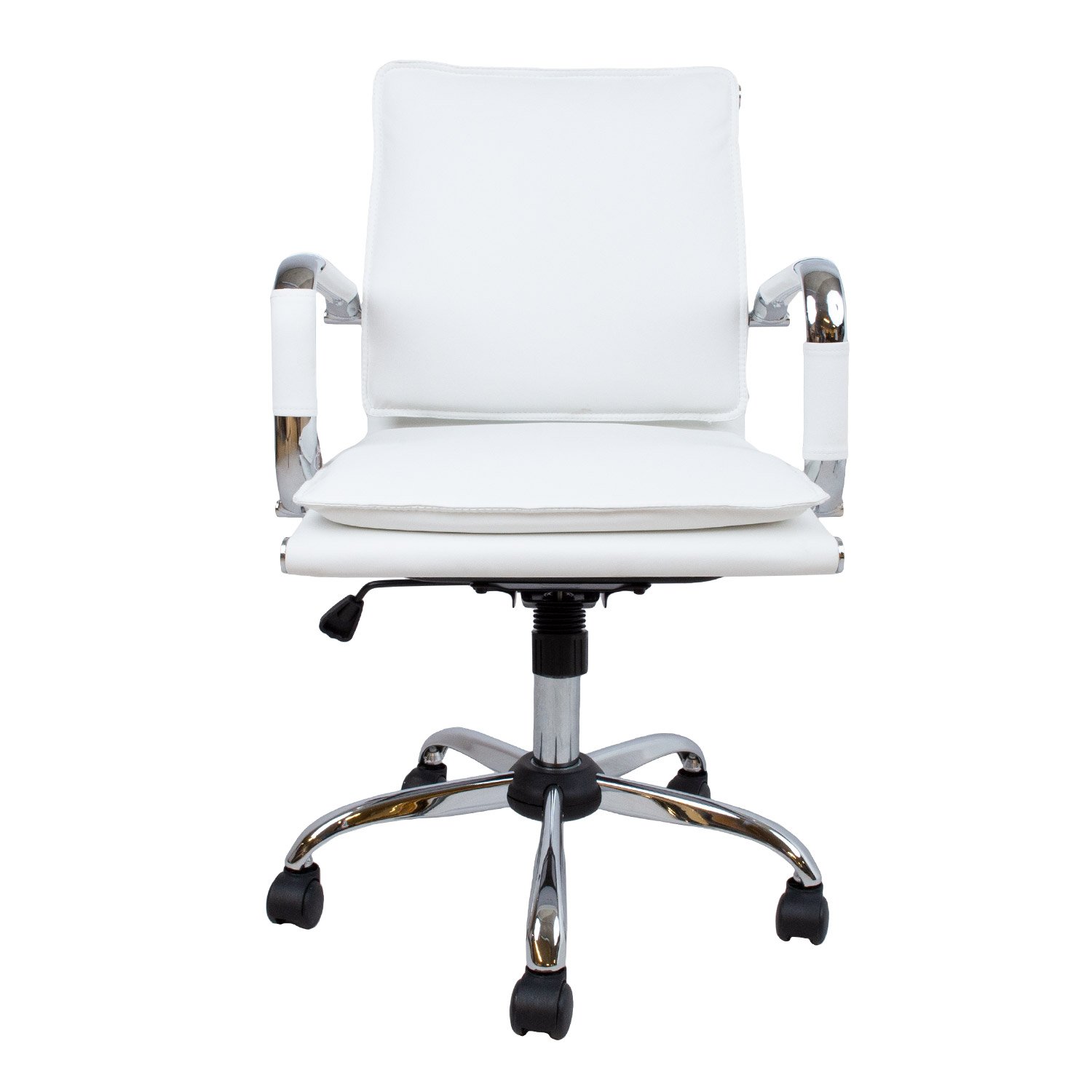 Biuro kėdė ULTRA, 54,5x63xH94-104 cm, balta