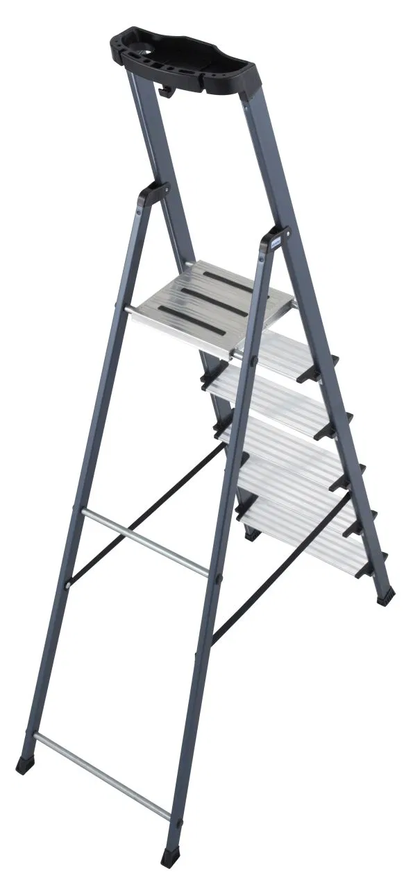 Kopėčios KRAUSE Securo, 6 pakopos, anoduotos, su įrankių laikikliu, darbinis aukštis 330cm - 3