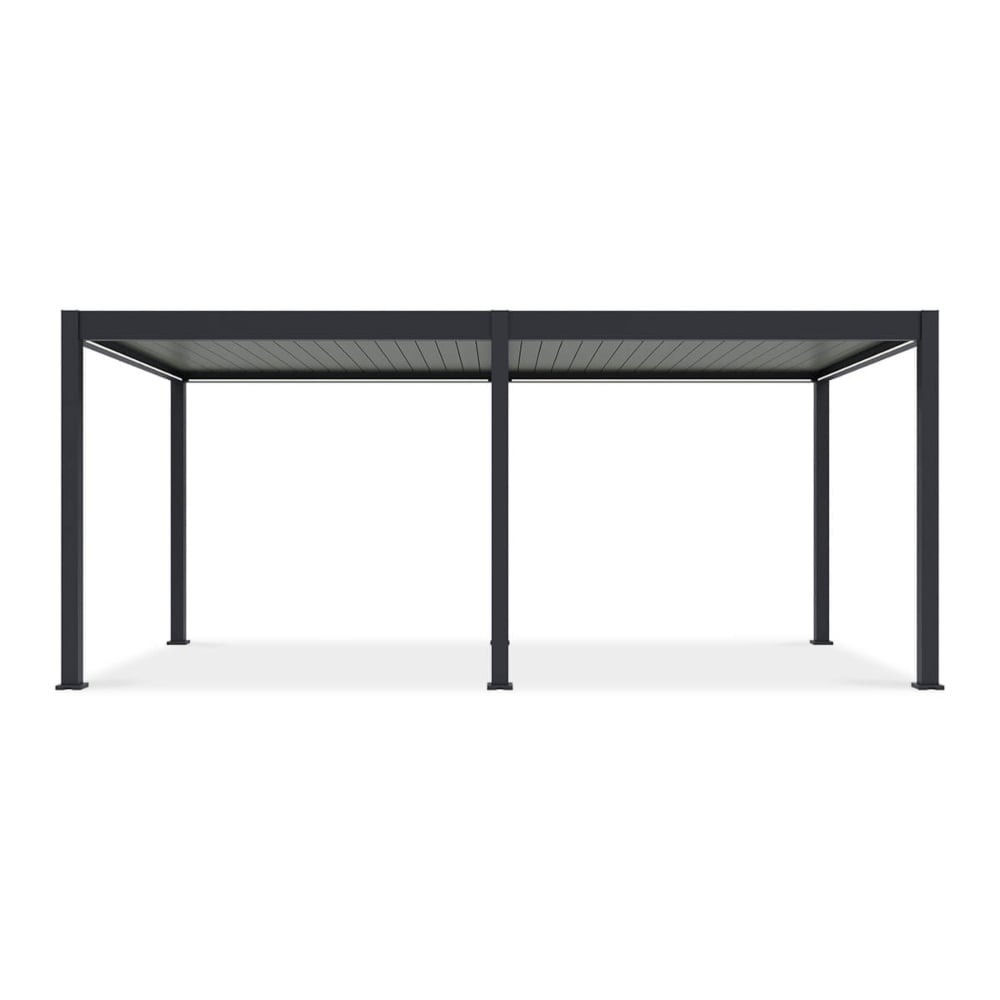 Pavėsinė Pergola ELEGANCE AUTOMATIC 300x600x256 cm su LED, Anthracite/Light Grey - 3