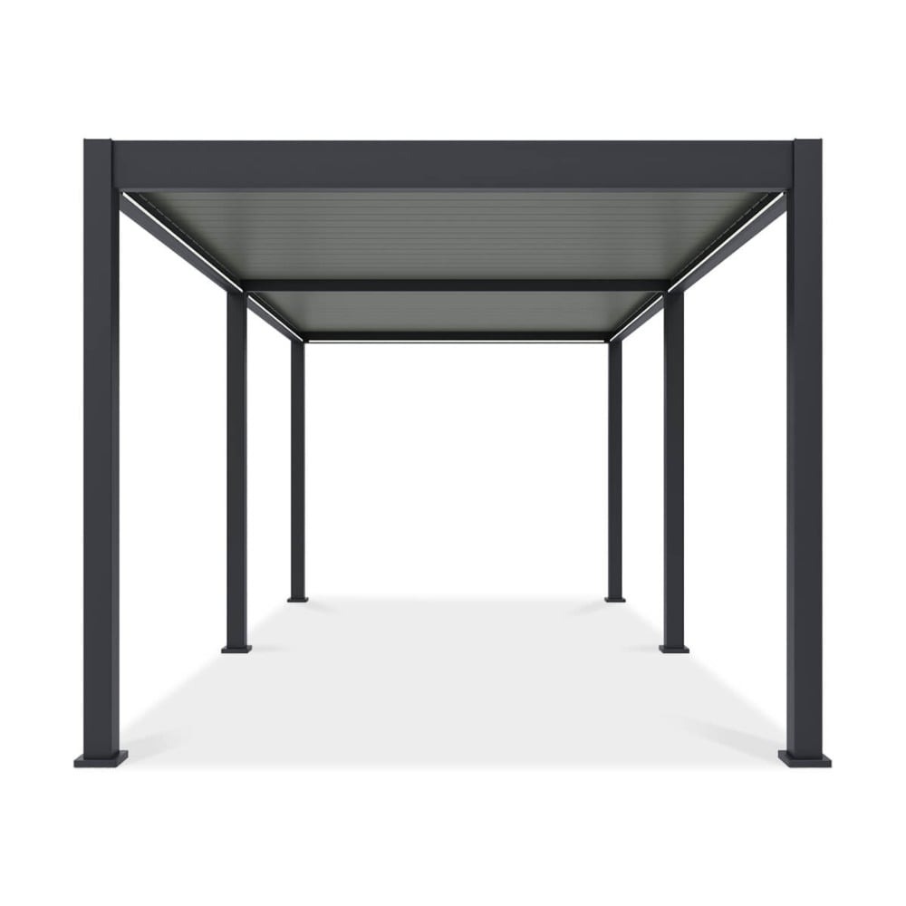 Pavėsinė Pergola ELEGANCE AUTOMATIC 300x600x256 cm su LED, Anthracite/Light Grey - 5