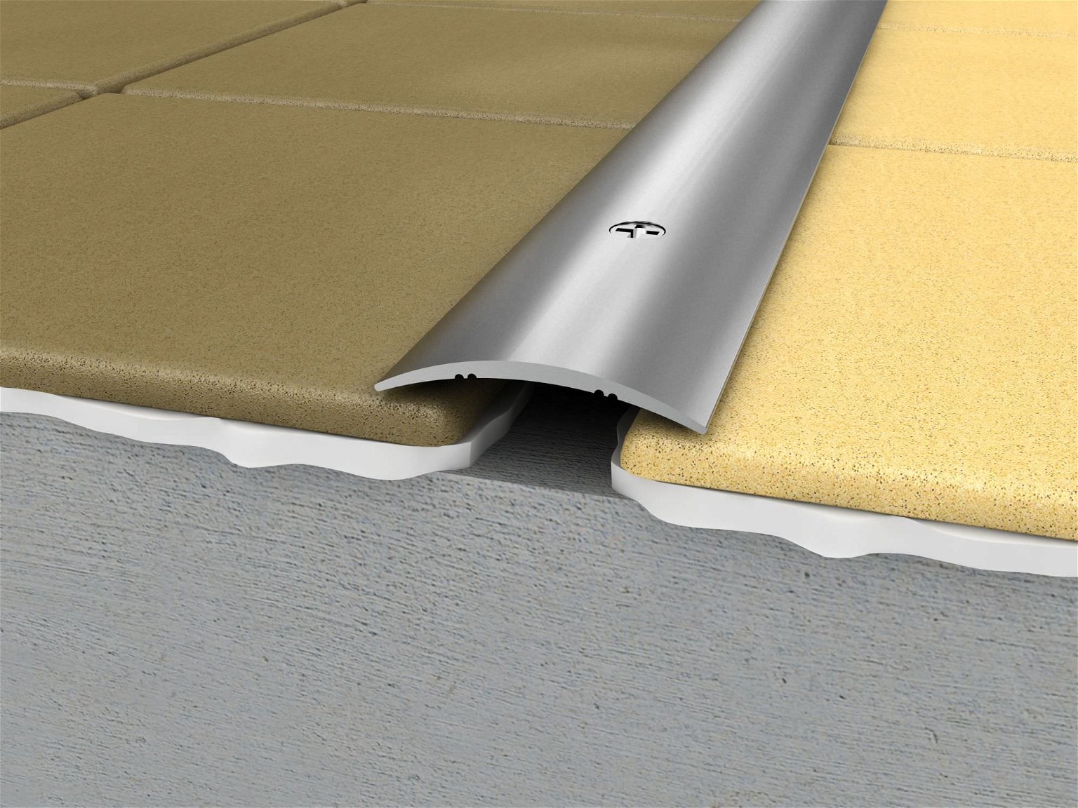 Aliumininė grindų juostelė PR3 A1, sidabro sp., 28 mm pločio, 186 cm ilgio - 2