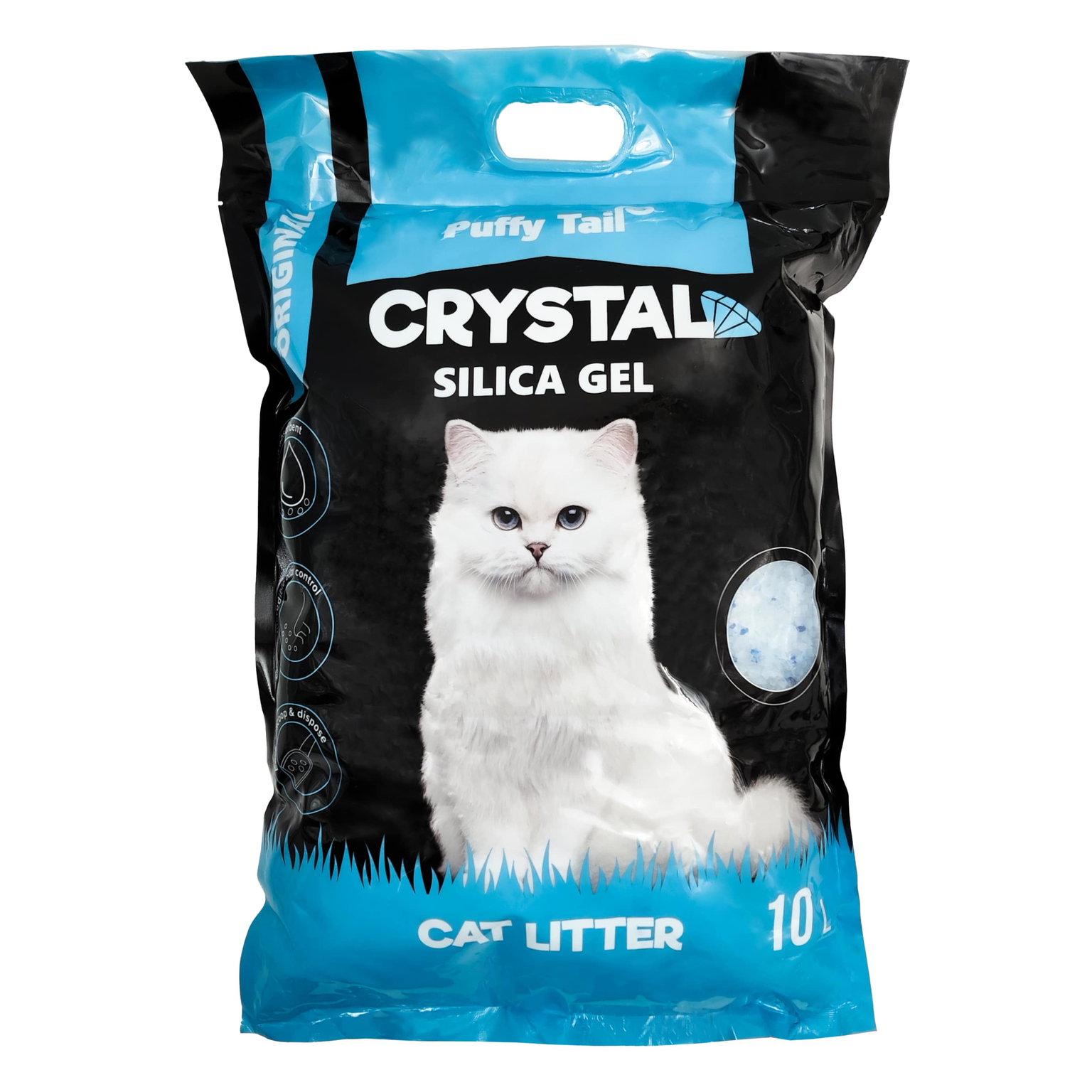 Silikoninis kraikas katėms PUFFY TAIL, 10 l-0