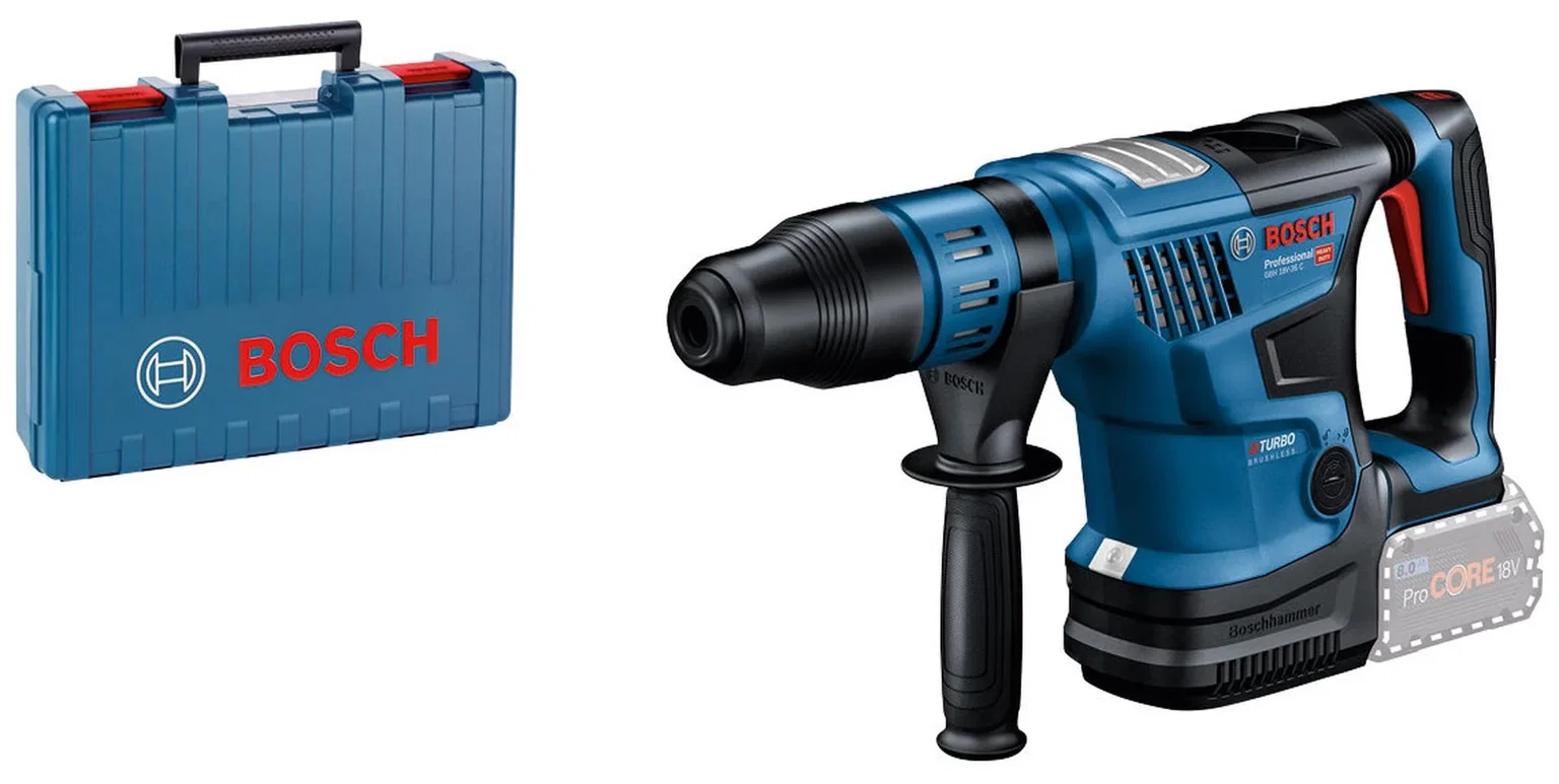 Akumuliatorinis perforatorius BOSCH PRO BITURBO GBH 18V-36 C solo (be akum., su Bluetooth) - 1