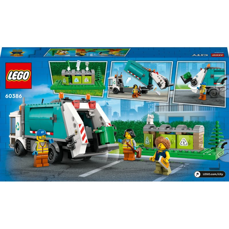 Konstruktorius LEGO City Great Vehicles Recycling Truck 60386 - 2