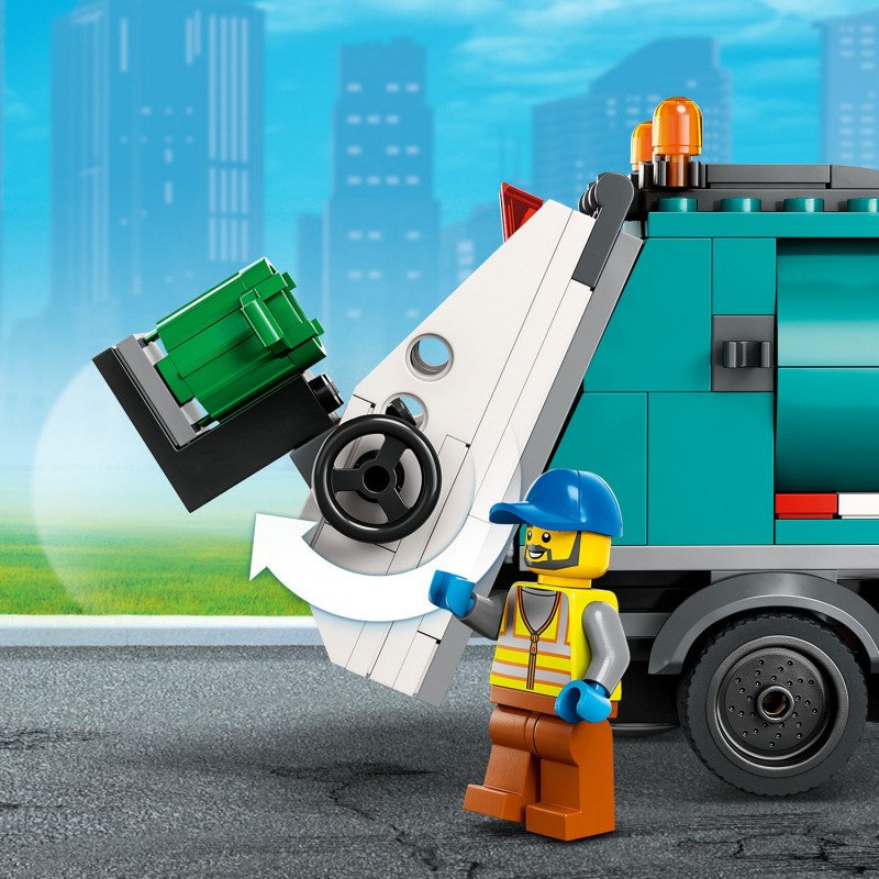 Konstruktorius LEGO City Great Vehicles Recycling Truck 60386 - 4