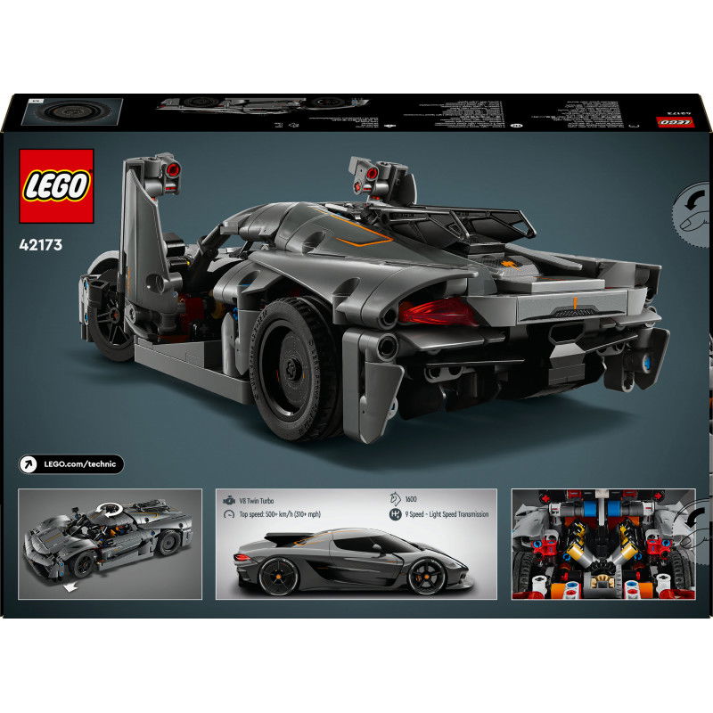 Konstruktorius LEGO TECHNIC KOENIGSEGG JESKO ABSOLUT GREY-1