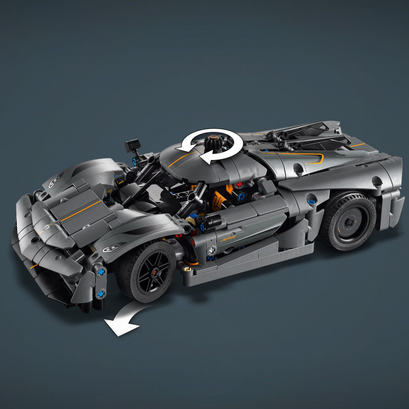 Konstruktorius LEGO TECHNIC KOENIGSEGG JESKO ABSOLUT GREY - 6