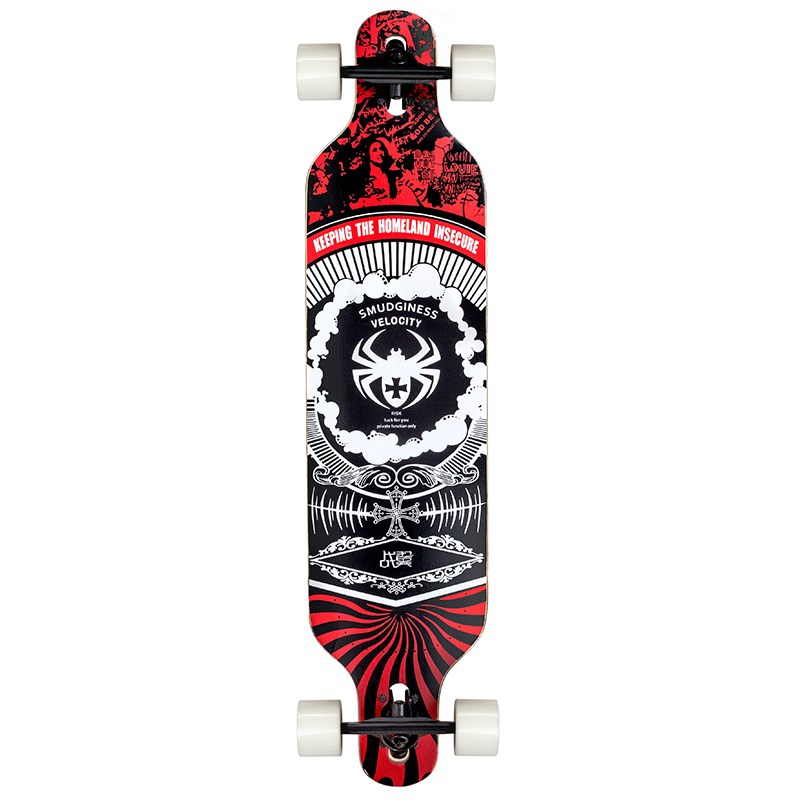 Riedlentė Nils Extreme Wood Homeland Spider, balta/juoda/raudona-0