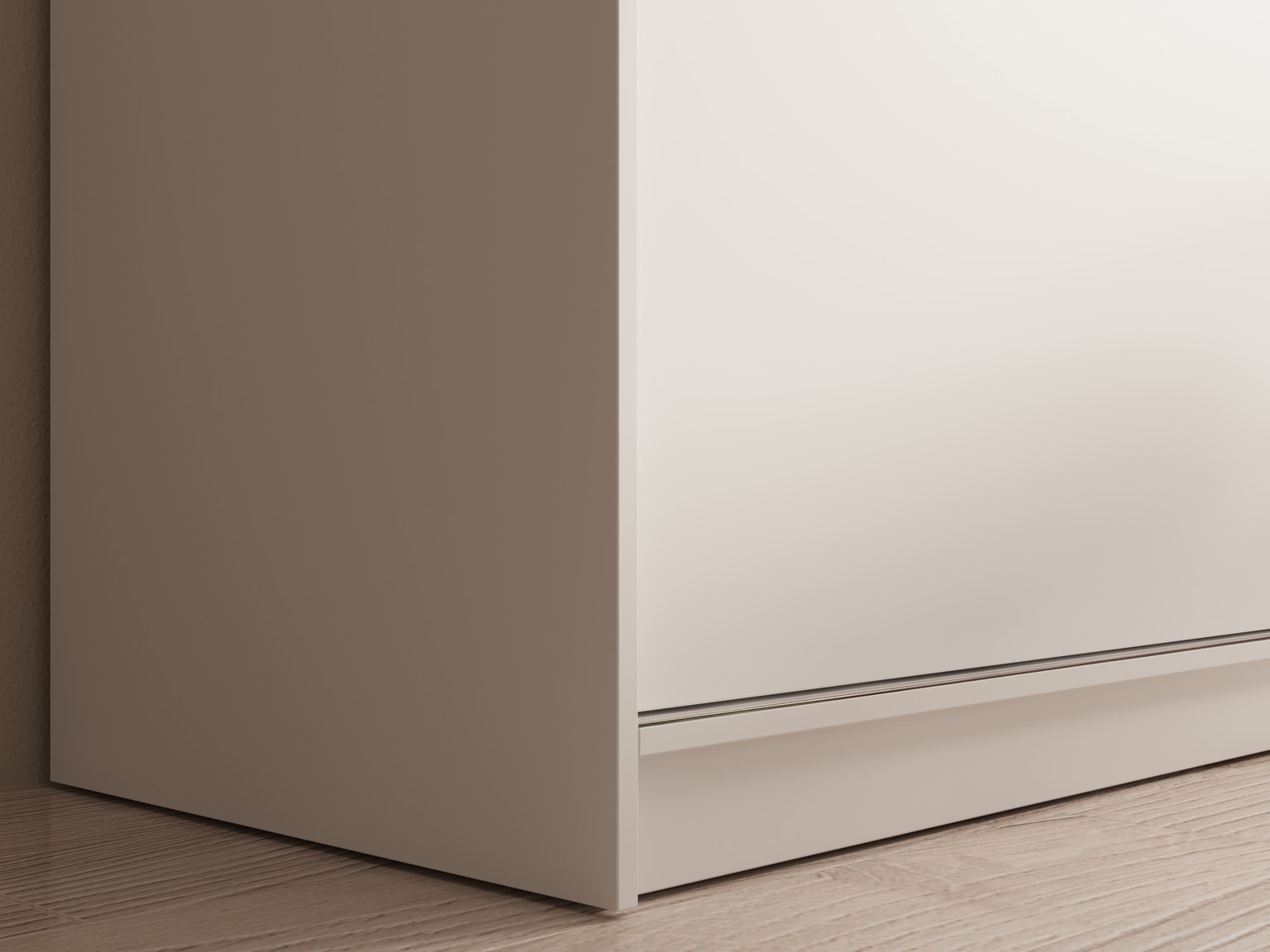 Spinta ADRK Hailey, balta sp., 120 cm x 60 cm x 205 cm, su veidrodžiu - 5