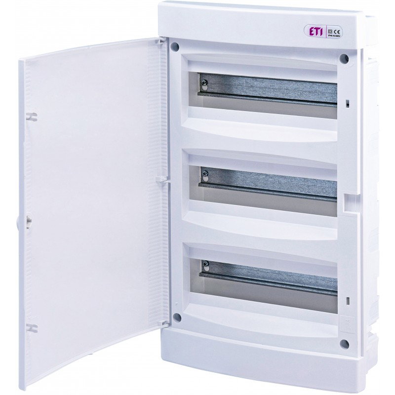 Potinkinis skydelis ETI su baltomis durelėmis, 36 modulių, IP40, baltos sp.-0