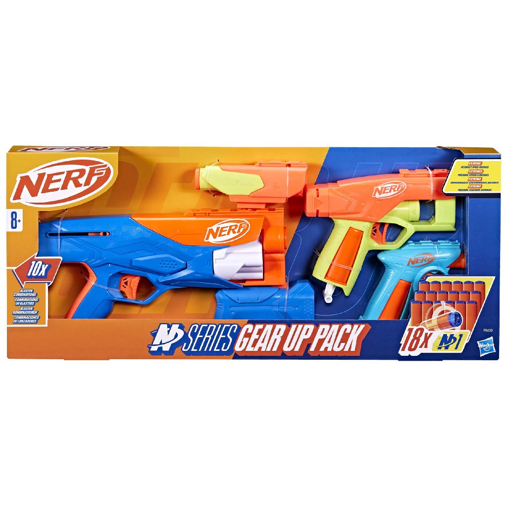 Žaislinio šautuvo rinkinys NERF N SERIES GEAR UP PACK - 3