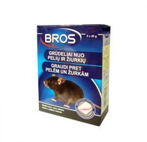 BROS Grūdeliai nuo pelių ir žiurkių 100g-0