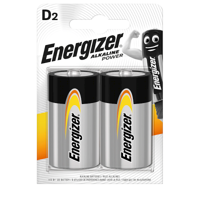 Elementai ENERGIZER Alkaline Power , D, LR20/E95, šarminiai, 2 vnt-0
