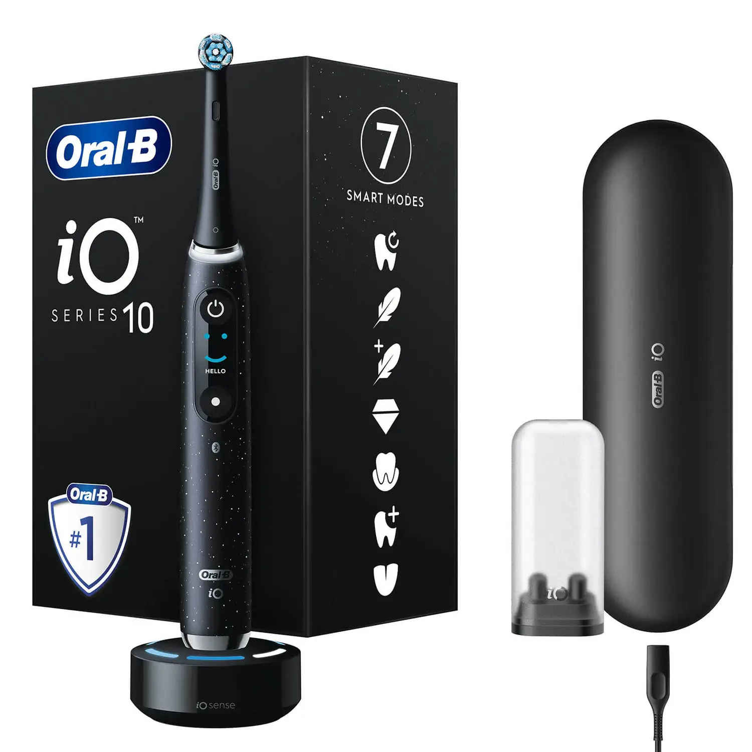 Elektrinis dantų šepetėlis Oral-B iO Series 10, juoda-1
