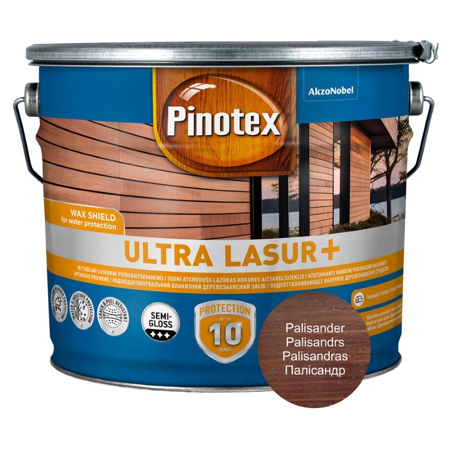 Medienos impregnantas PINOTEX ULTRA LASUR +, palisanderio sp., 10 l-0