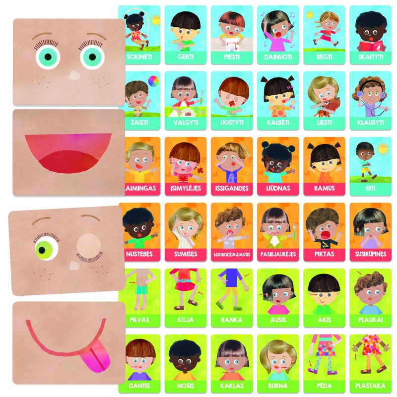 Mokomasis žaidimas emocijos ir veiksmai HEADU Montessori, LT - 2