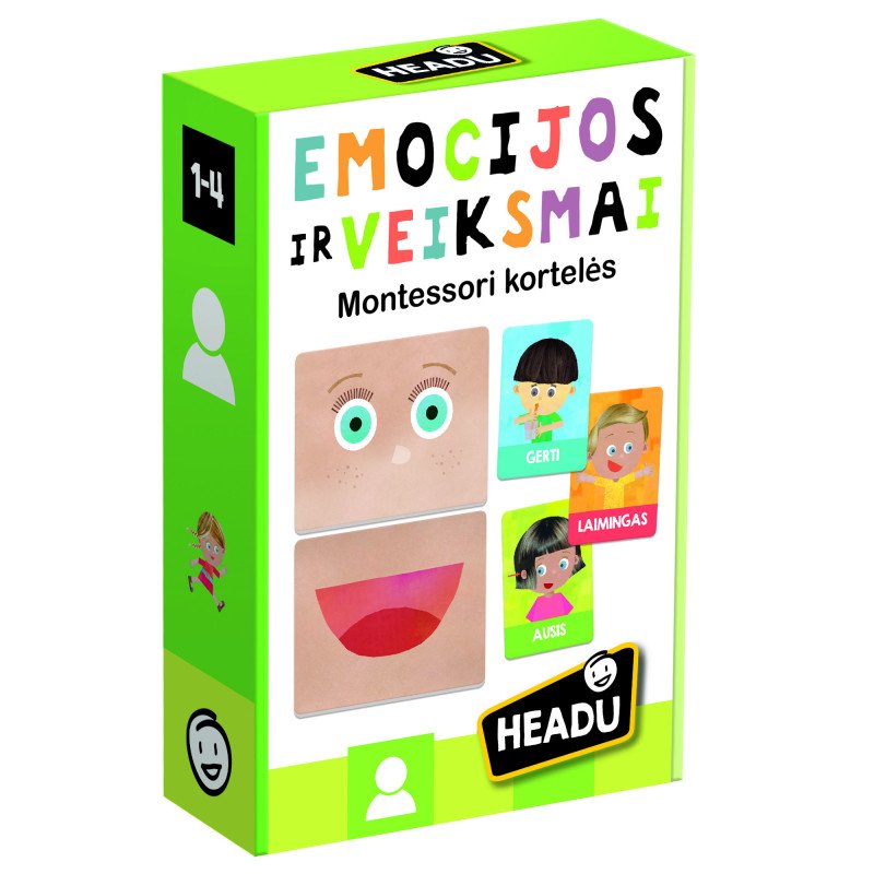 Mokomasis žaidimas emocijos ir veiksmai HEADU Montessori, LT - 1