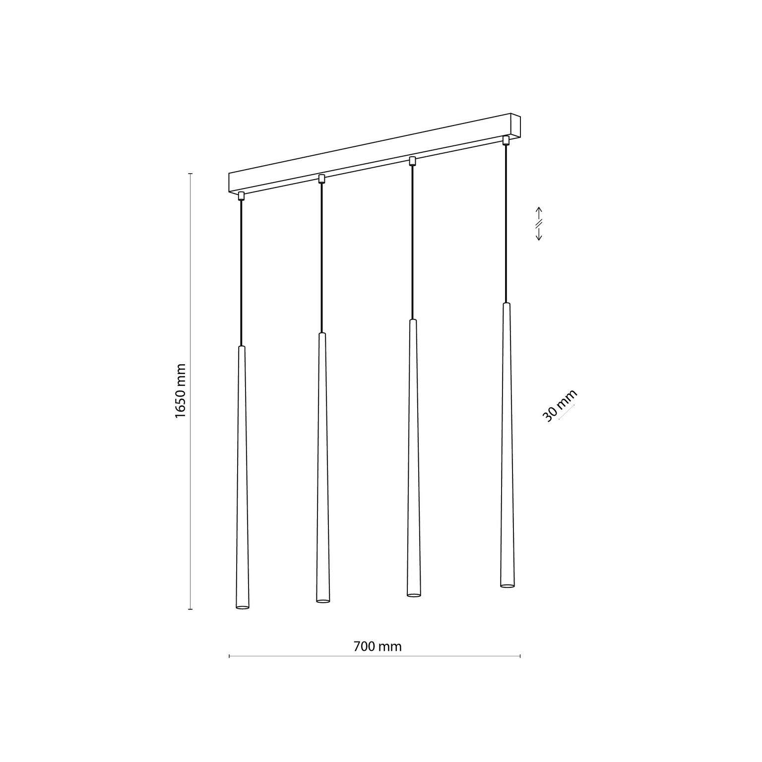 Pakabinamas šviestuvas TK LIGHTING PIANO 4, 4xG9 6 W - 3