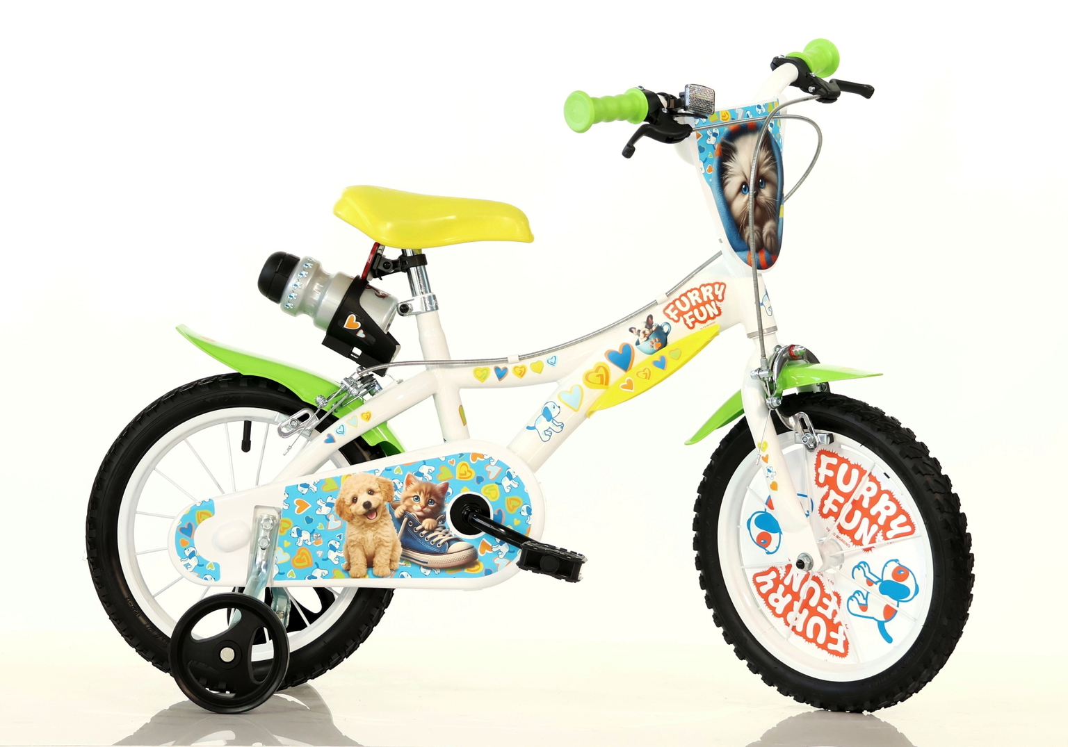 Vaikiškas dviratis Dino Bikes Furry Fun, 16''-0
