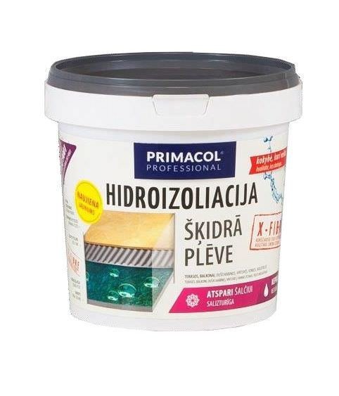 Hidroizoliacinė mastika PRIMACOL X-FIBRE, su mikro pluoštu, 1,5 kg