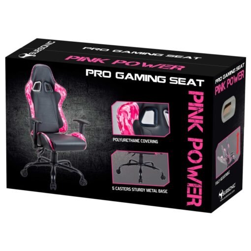 Žaidimų kėdė Subsonic Pro Pink Power, rožinė - 8