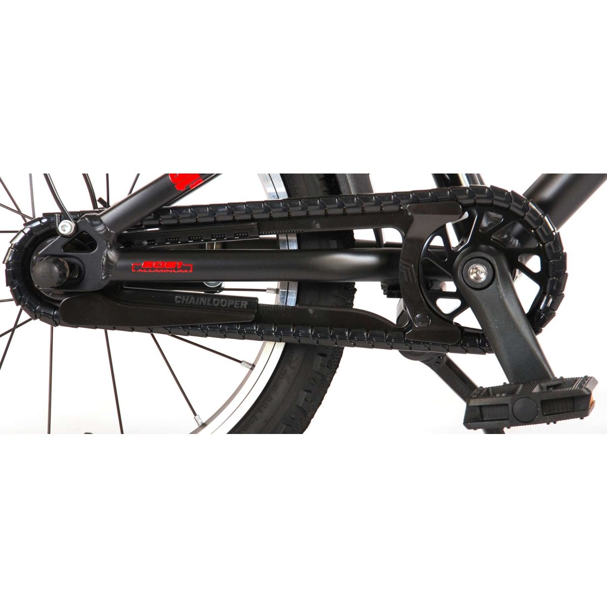 Vaikiškas dviratis VOLARE 16" Blaster (21670) juodas/raudonas - 5