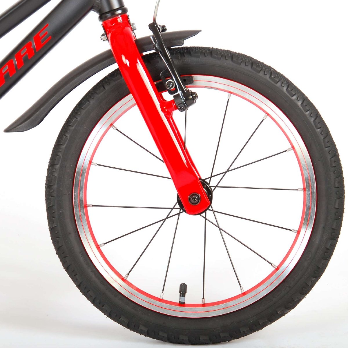 Vaikiškas dviratis VOLARE 16" Blaster (21670) juodas/raudonas - 2