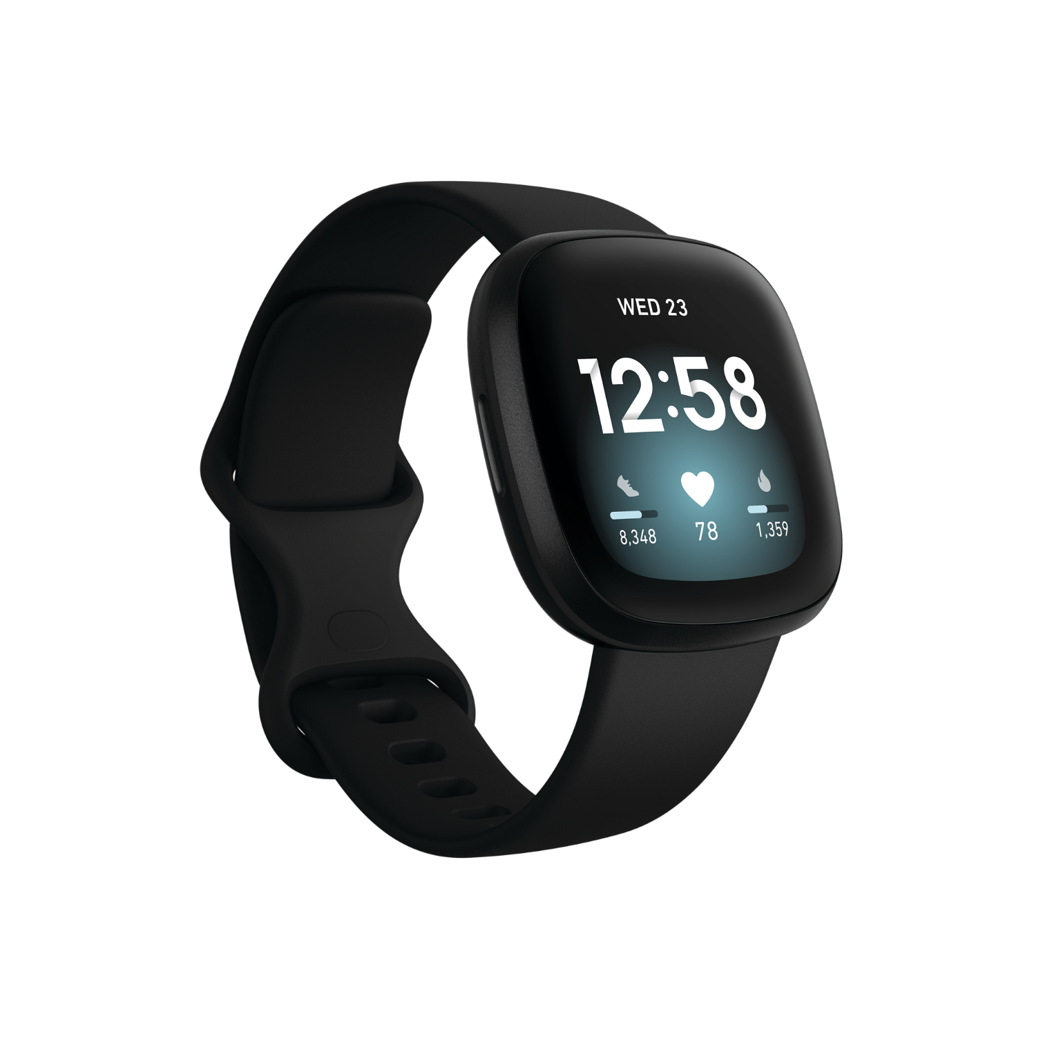Išmanusis laikrodis Fitbit Versa 3, juodas