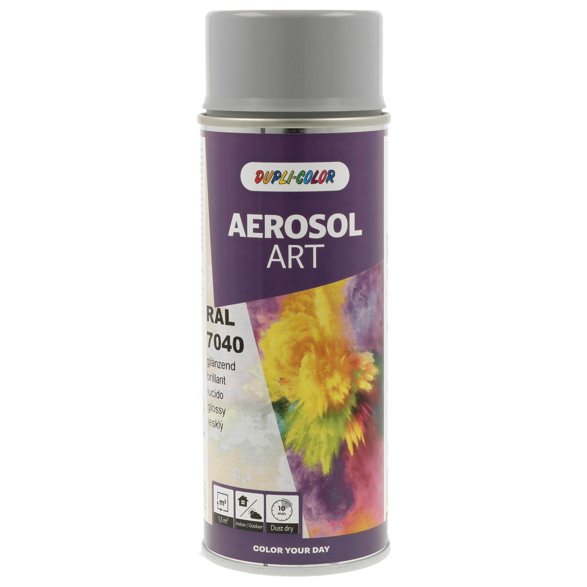 Purškiami akriliniai dažai DUPLI COLOR RAL7040, langų pilkos sp., 400 ml-0