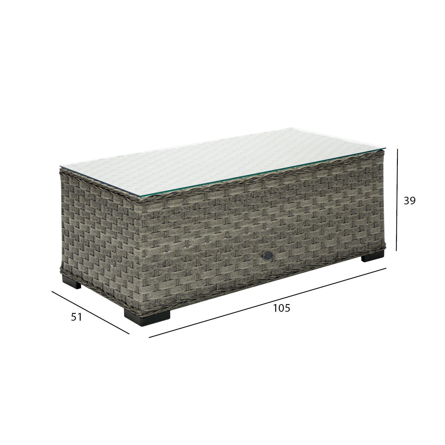 Lauko staliukas GENEVA, 105 x 51 x 39 cm-1