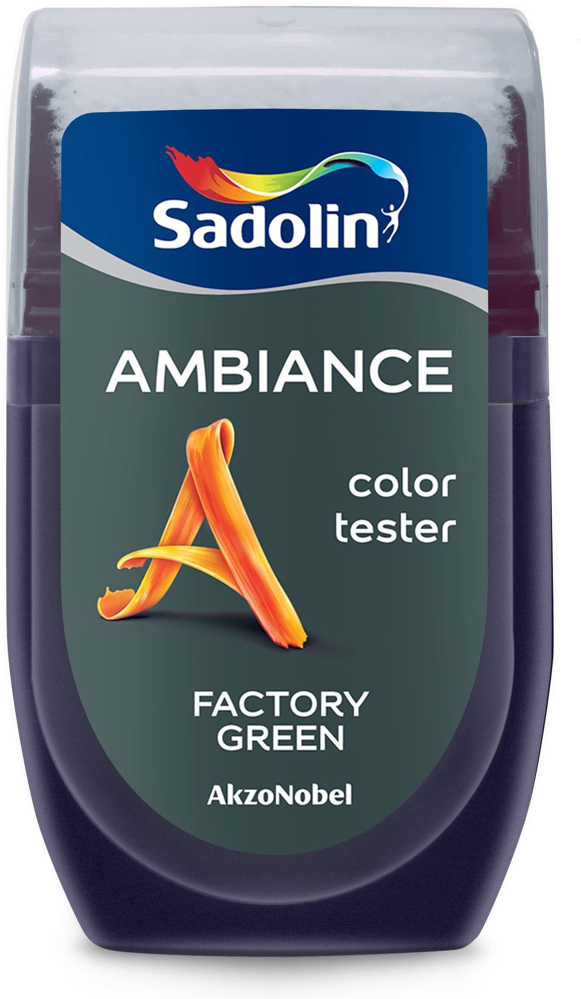 Spalvos testeris SADOLIN AMBIANCE FACTORY GREEN, visiškai matiniai, 30 ml