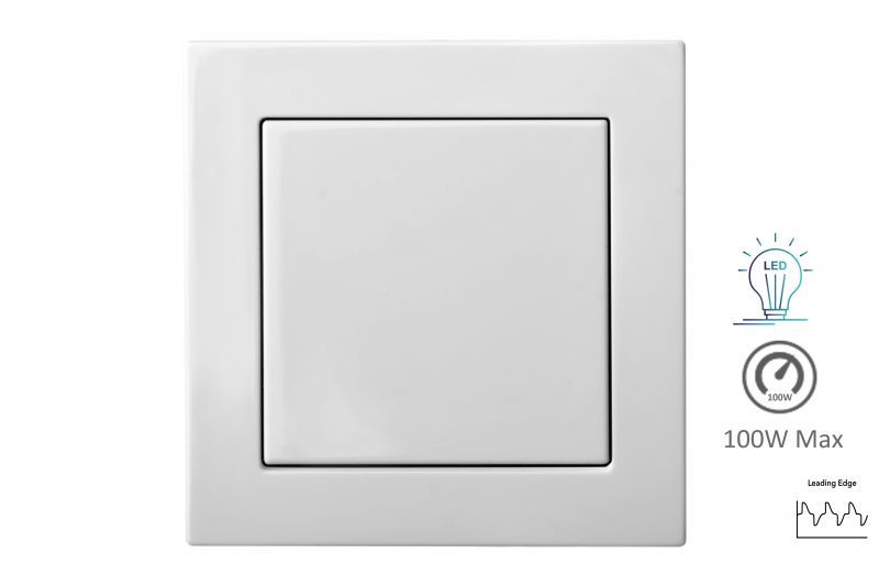 Impulsinis LED šviesos reguliatorius EPSILON, be rėmelio, baltos sp.-1