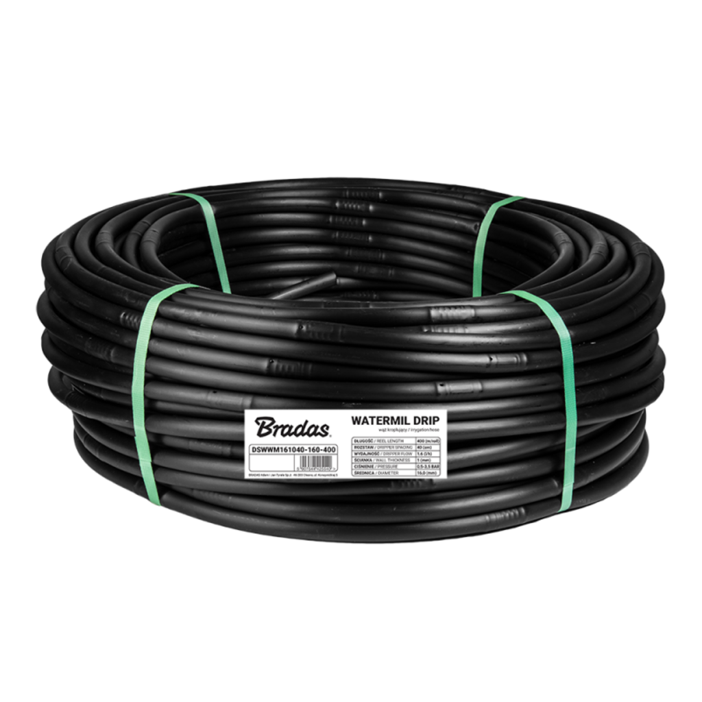 Lašelinio laistymo žarna Bradas WATERMIL DRIP, 100 m (16 / 1,0mm / 33cm / 1,6l/h)-1