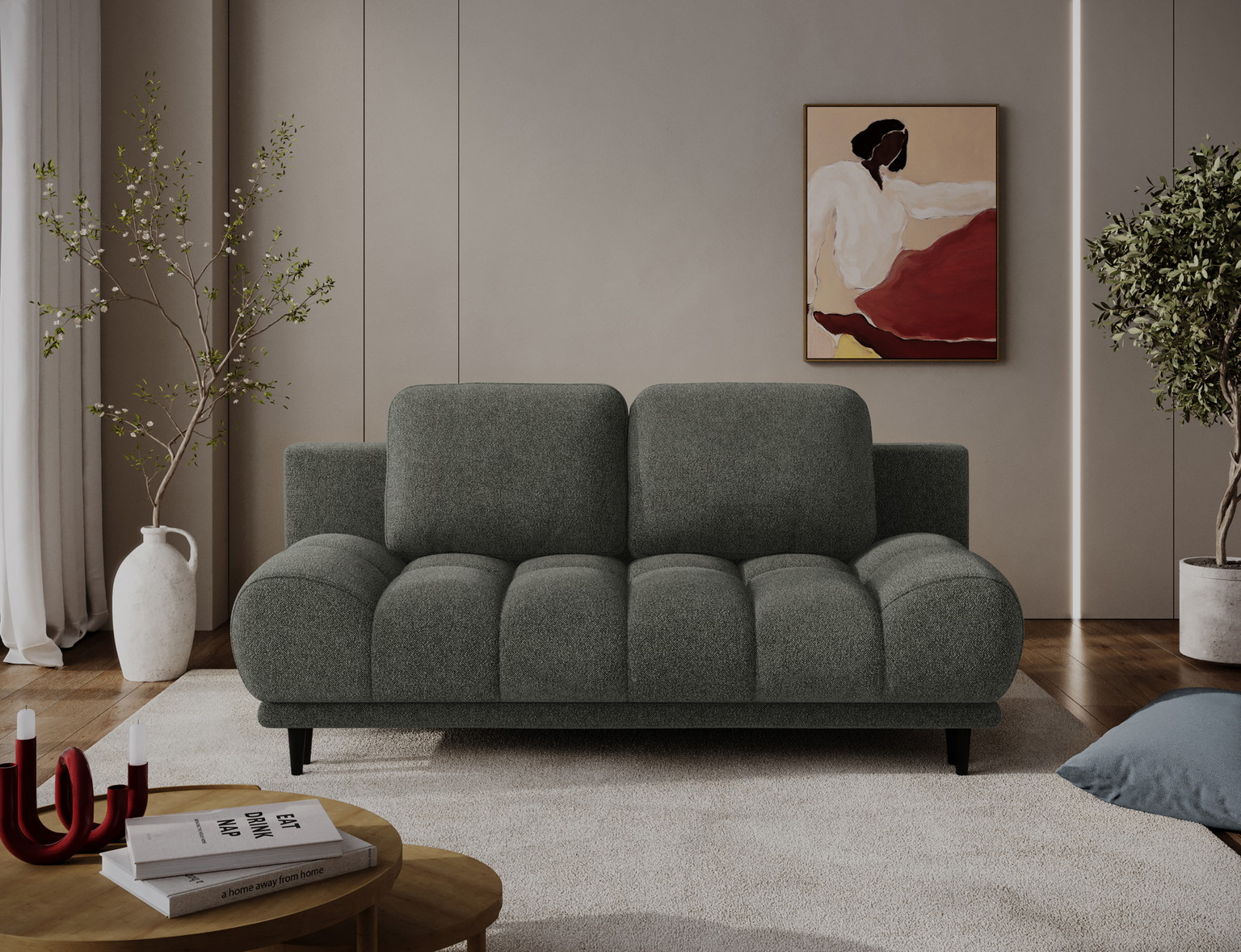Sofa-lova Guavio Xillar 100, žalia sp., 91 x 210 cm x 97 cm-1