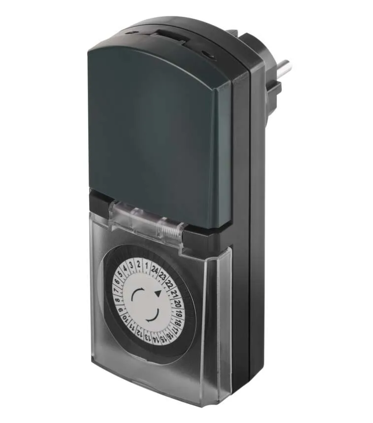Mechaninis laikmatis EMOS, IP44, antracitas-0